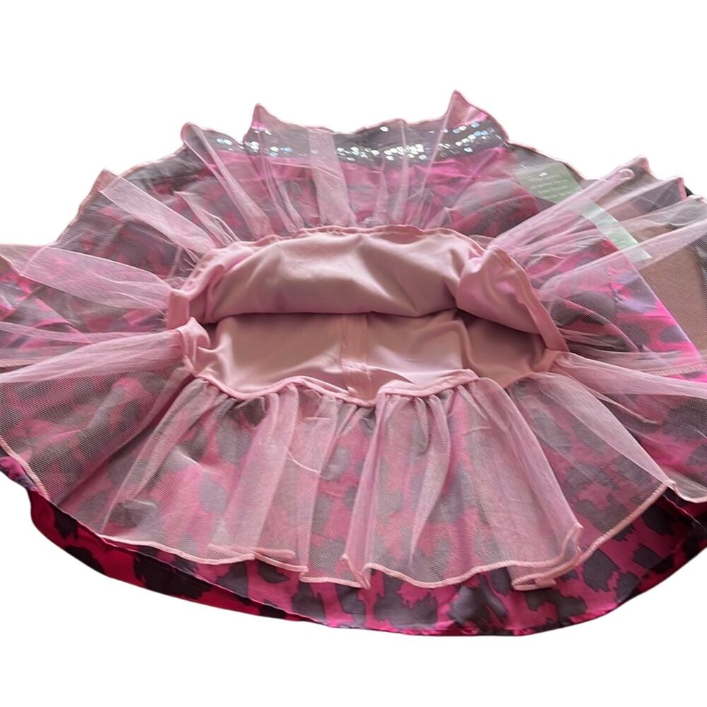City Triangles Juniors Size 3 Pink Satin Animal Print Special Occasion Dress - Picture 7 of 12